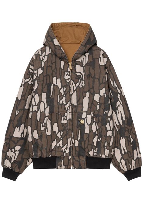 og active jacket 50th anniversary man brown and camo CARHARTT WIP | I0364123GK.02